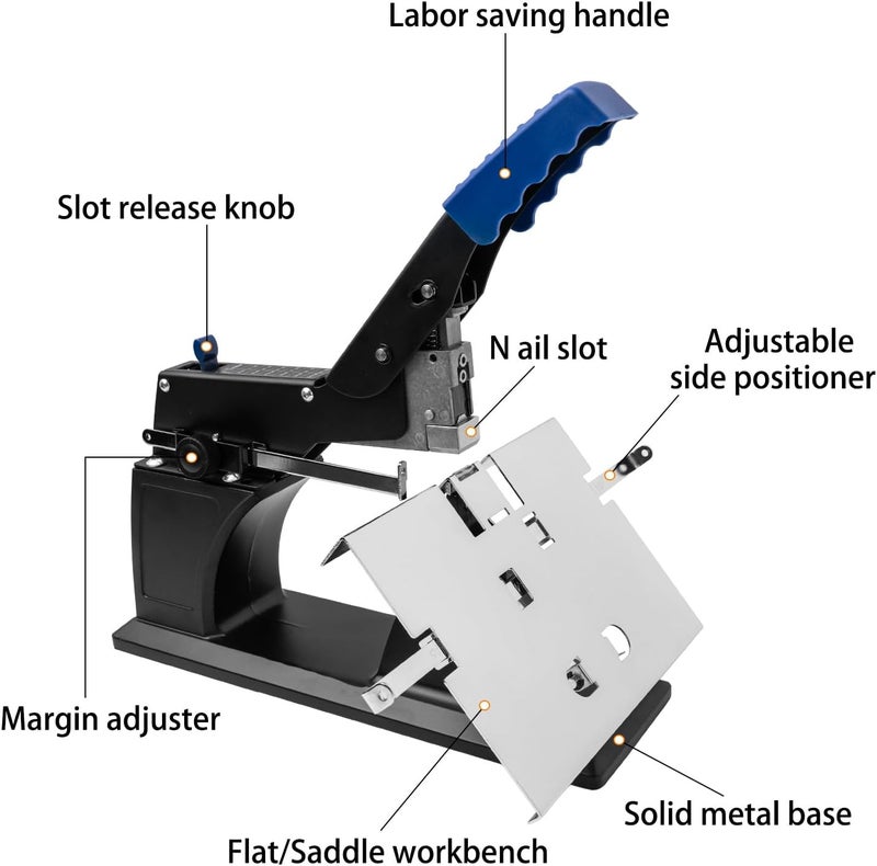YZCHAIN Heavy Duty Stapler with 3000 23/6 Staples, Flat Stapling & Saddle Stapling Mode 2 in 1, Large Capacity Office Stapler for Paper Binding, Offices, Print Shops - Image 3